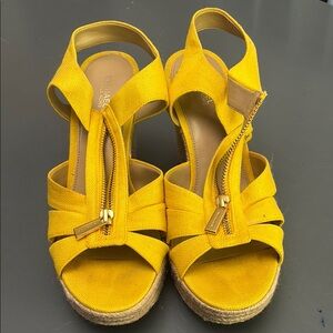 USED - Yellow Berkley Wedge Heels